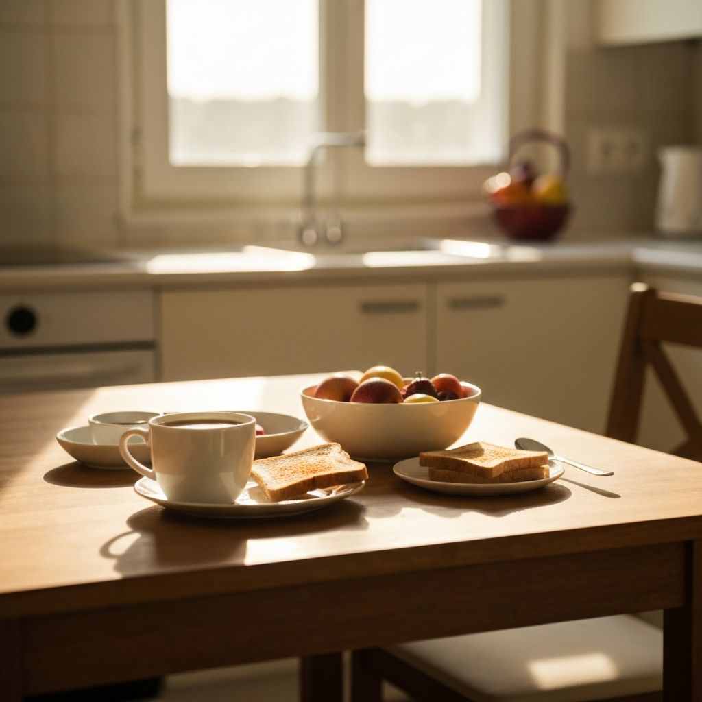 Tavolo preparato con attenzione